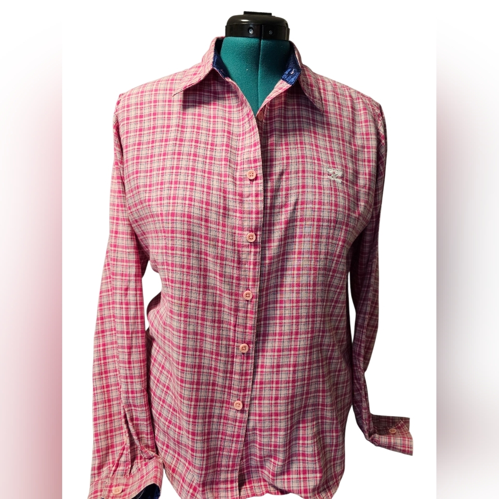 Twenty X Pink Plaid Western Shirt